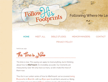 Tablet Screenshot of followhisfootprints.org
